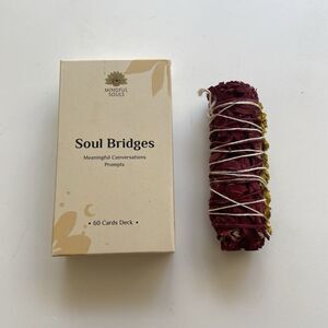Mindful Souls Soul Bridges 60 Card Deck & Dragon’s Blood Sage Smudge Stick